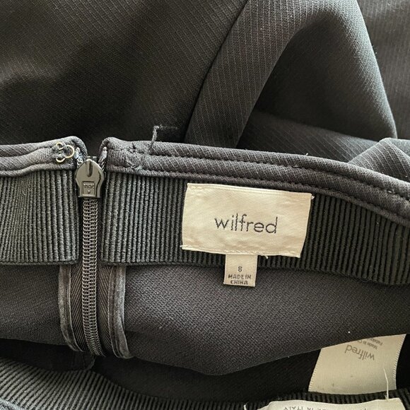 Wilfred Cropped High Rise Waist Casual Pants Black 8 - Picture 7 of 8